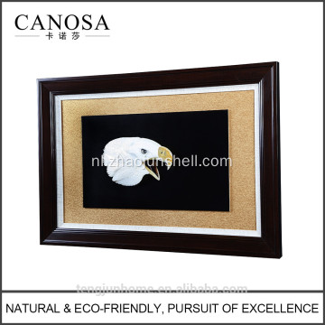 CANOSA shell hand engarving 3D eagle hoofd muur fotolijst